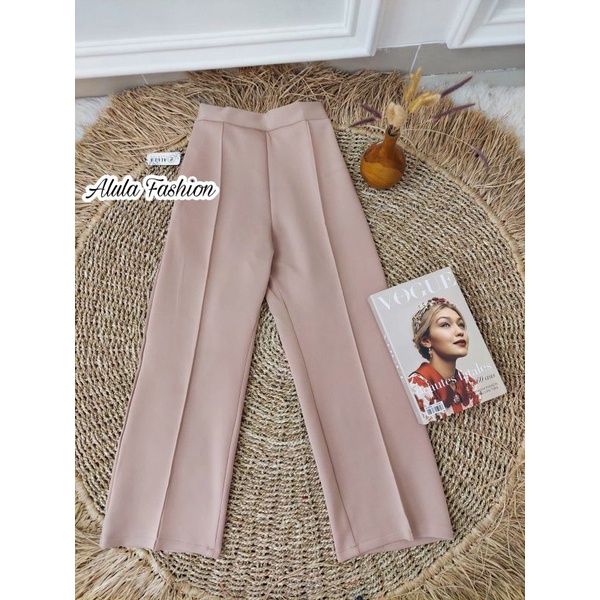 KULOT SCUBA CUBIT PREMIUM /CELANA KULOT WANITA HIGH WAIST/ Size S M L XL-Coksu