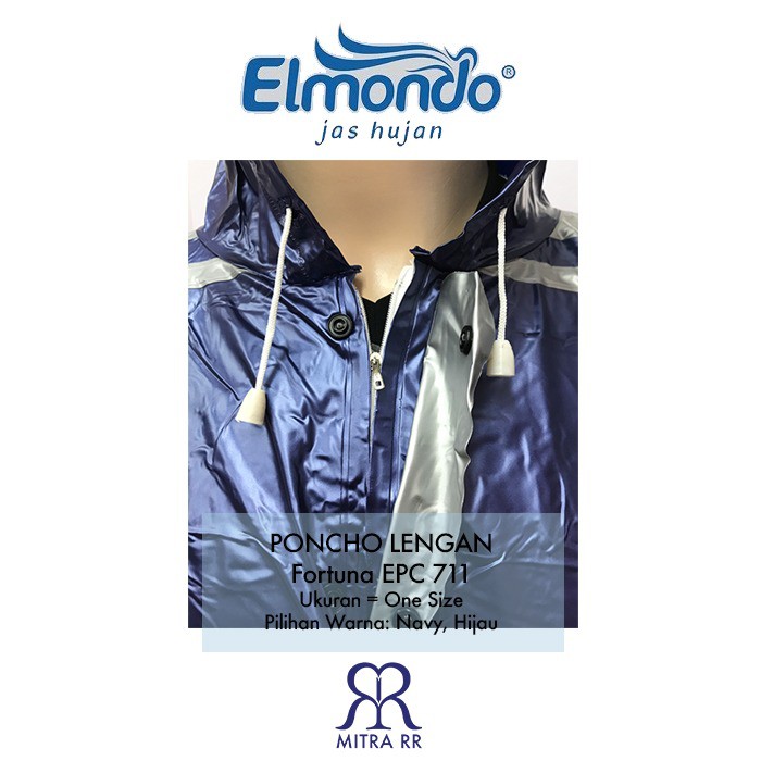 Jas Hujan Ponco Lengan Elmondo Fortuna 711 Raincoat