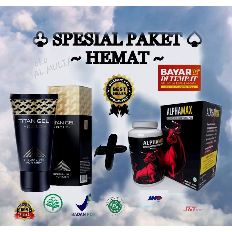 SPESIAL PAKET HEMAT...!!!OBAT TITAN GEL + ALPHAMAX KAPSUL_SEDIA_LOVELES_VITAMALE_VIAGRA_WL PRO_DLL