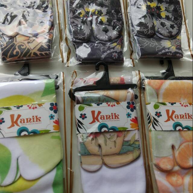 Kaos kaki kanik printing. TERMURAH
