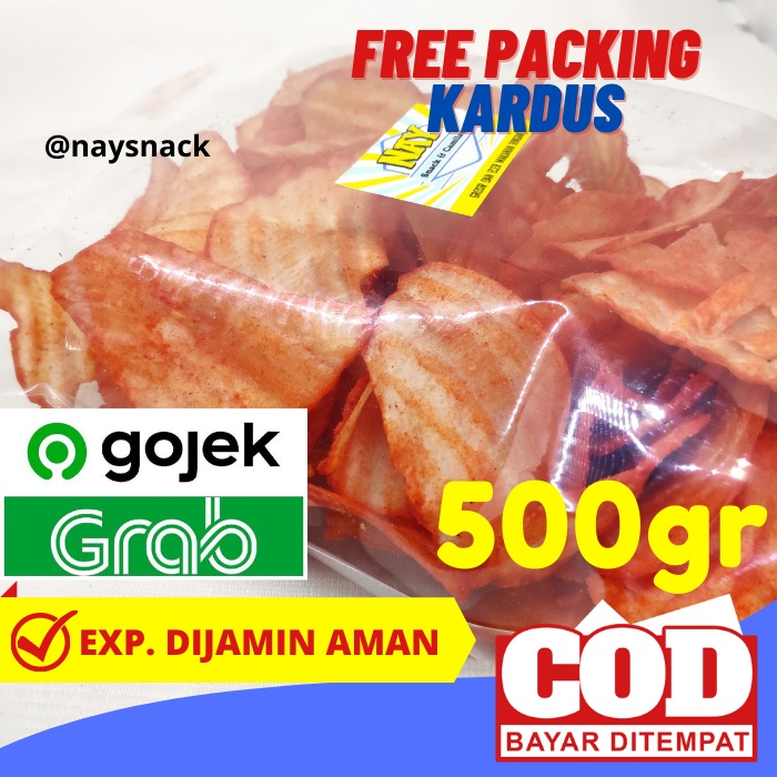 

Kripik Singkong Pedas Balado Kiloan Cemilan Pedas Murah Isi 500 Gram Snack Murah
