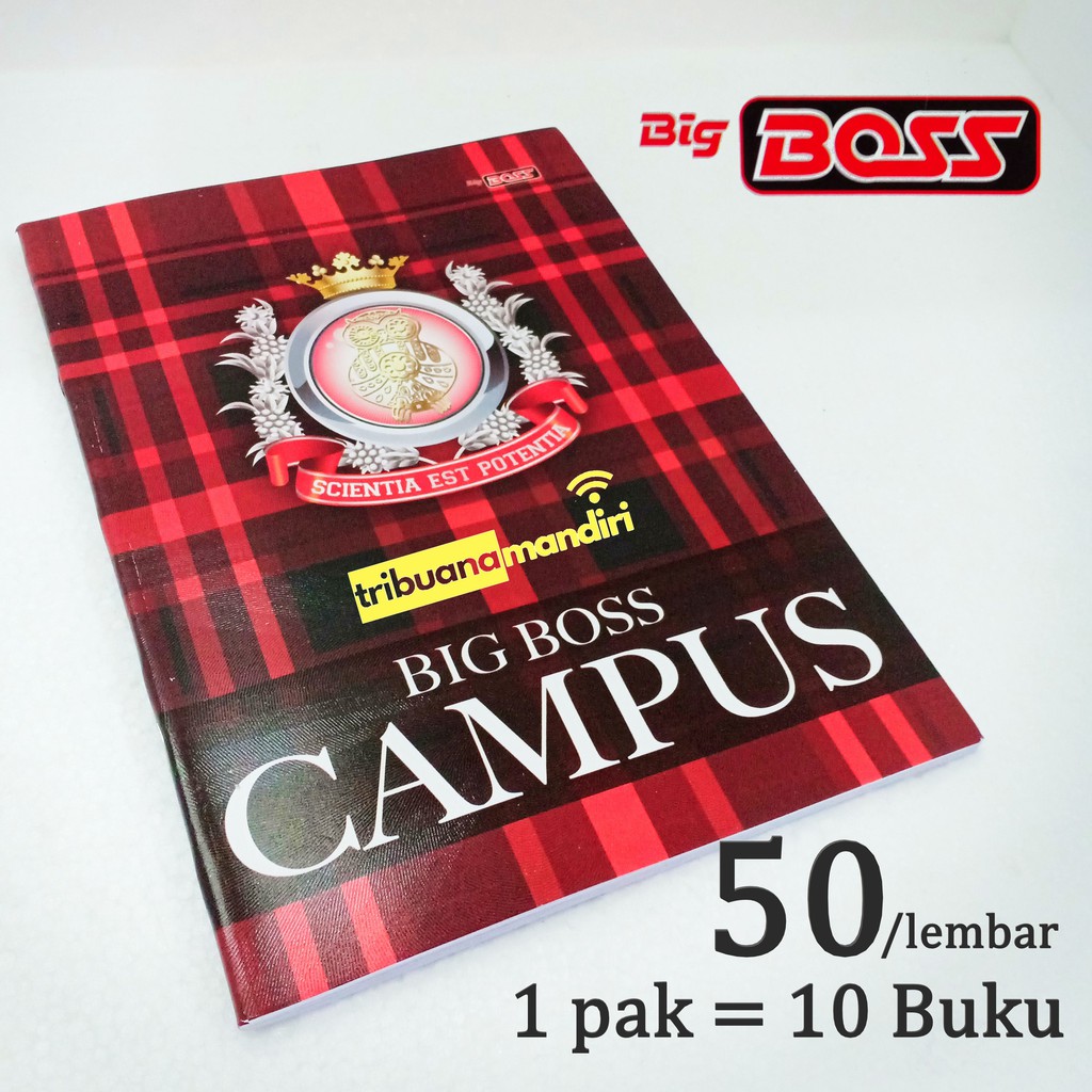 Jual Buku Tulis Big Boss/Campus 50 Lembar 1pak/10Buku Grosir Indonesia