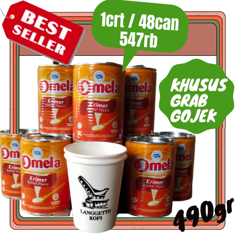 omela creamer susu kemtal manis 490g dus 48