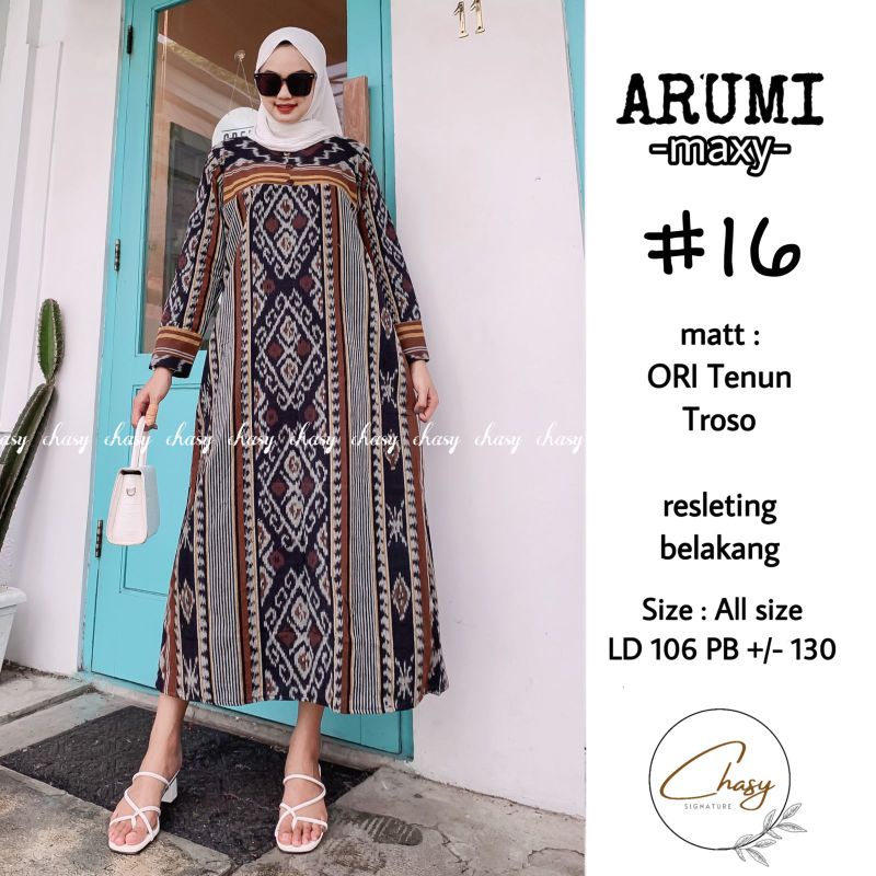 Gamis Tenun Troso Ori - Arumi Maxy by Chasy