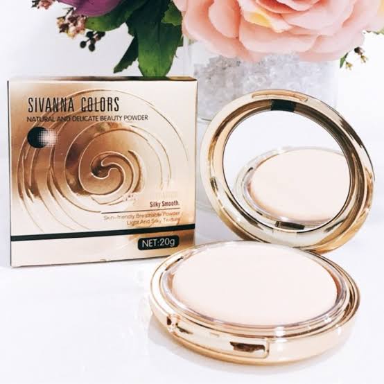 SIVANNA COLORS NATURAL AND DELICATE BEAUTY POWDER HF689/ULTRA FOUNDATION/KOSMETIK WAJAH/BEDAK WAJAH