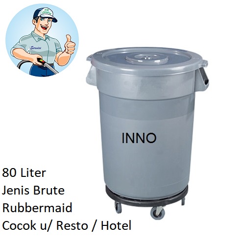 Dust Bin Brute 120 Liter warna abu