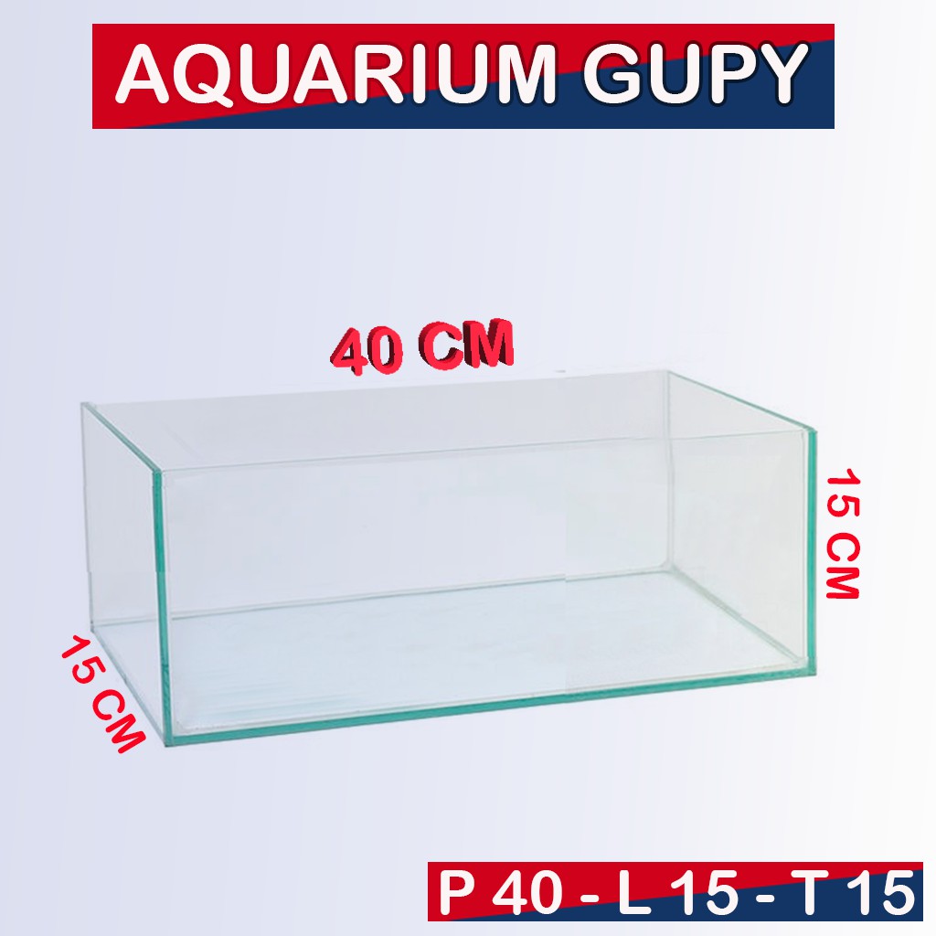 Aquarium Akuarium 40x15x15 Aquarium Mini Aquarium Gupy Soliter Cupang Akuarium Aquarium Akrilik Shopee Indonesia Aquarium akrilik 40 cm