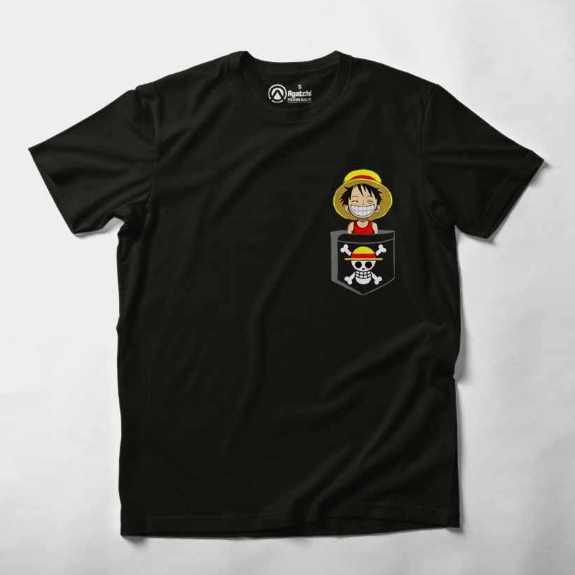 Kaos Atasan Anak Laki Laki Kids T Shirt Anime One Piece Monkey Luffy Cheeky