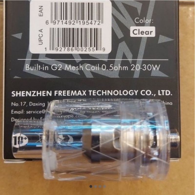 g2 0.5 gemm disposable 1 tank original freemax g2