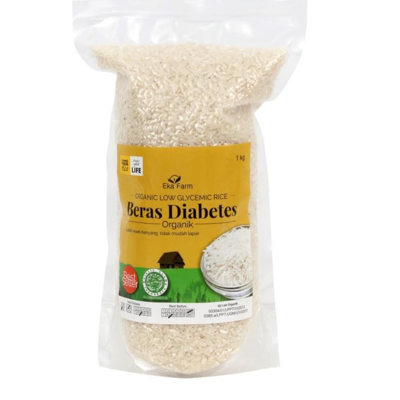 

HITZ 2021 Beras Diabetes 1kg / Beras Rendah Gula Organik / Beras Eka Farm