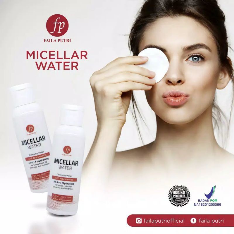 Faila putri micellar water pembersih wajah 2in1 BPOM - toner pencerah ORI FP