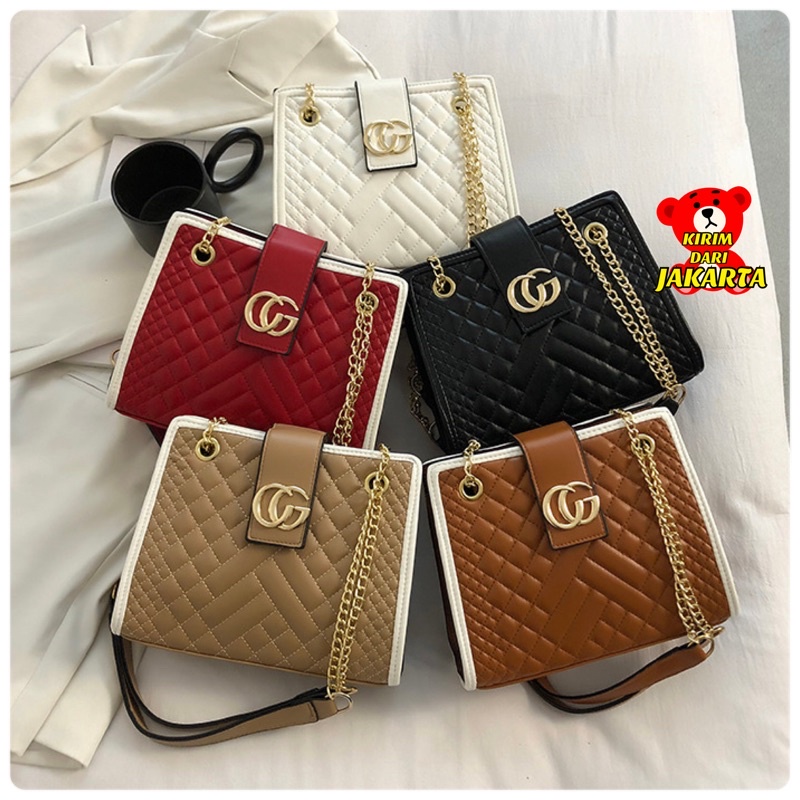 Tas Wanita Tas Selempang Rantai Wanita Import 3168 (I0P6) Tas Wanita Tas Wanita Ori Tas Ransel Wanit