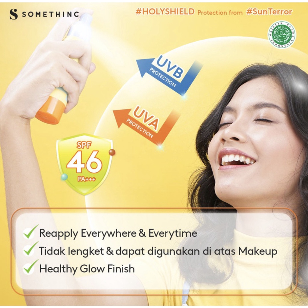 SOMETHINC Holyshield! Sunscreen Comfort Corrector Serum SPF 50+ PA++++ Somethinc Holyshiled Sunscreen Shake Mist SPF 46PA+++  / holyshield uv watery sunscreen gel / No Sebum Mineral Blur Translucent Loose Powder SPF 30 PA++