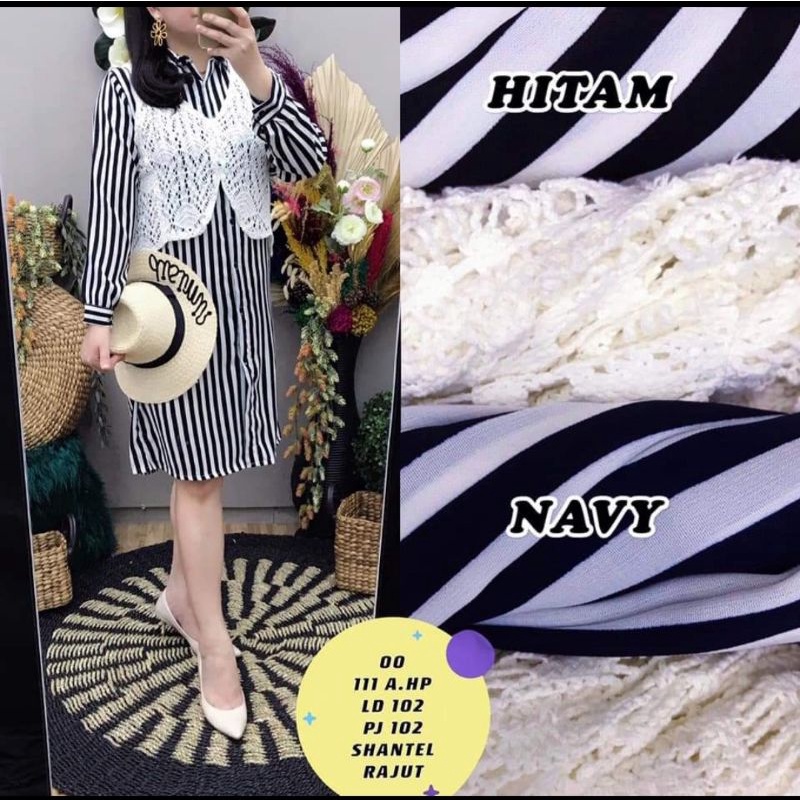 TUNIK SALUR SHANTEL ROMPI RAJUT