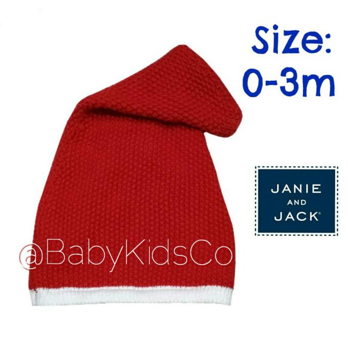 Aman Topi Natal Santa Bayi Janie And Jack Knit Hat Topi Christmas Anak Baby Terbatas