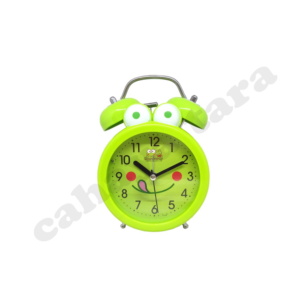 (250 gr) Jam Weker Beker Alarm Karakter Doraemon Hello Kitty Keroppi Suara Kring Sangat Nyaring