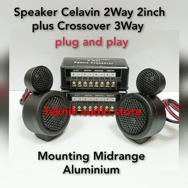 Speaker PNP 2way 2inch Celavin Design plus Crossover 3way
