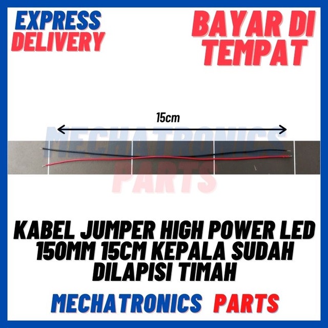 [DEV-9471] KABEL JUMPER HIGH POWER LED 150MM 15CM KEPALA SUDAH DILAPISI TIMAH