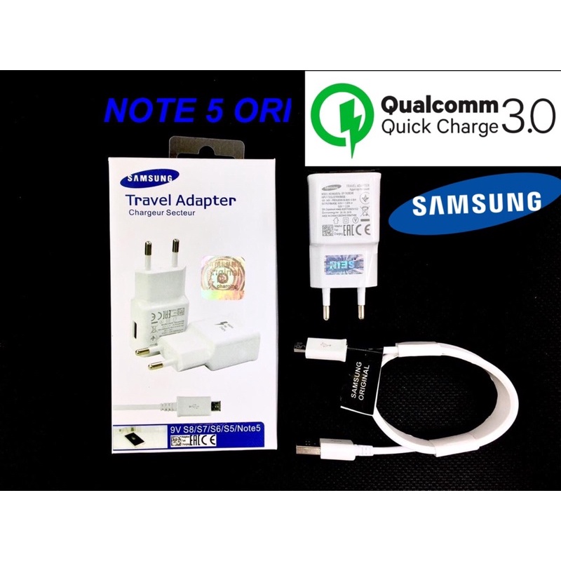 GROSIR CHARGER SAMSUNG 9V NOTE 5 MICRO KOTAK HP ORIGINAL FAST CHARGING S7 S6 S5 S4 S3 S2 S1 QC3.0