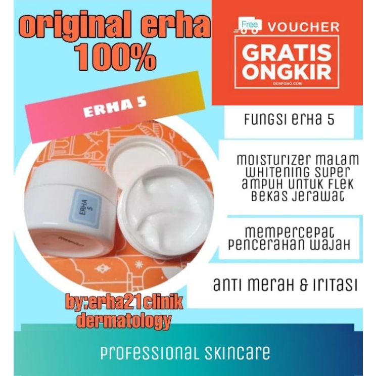 ERHA -Whitening Cream Erha 4, Erha 5, Erha 6, Erha 7, Erha 9