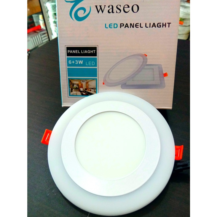 LED PANEL WASEO 6W+3W PUTIH - BIRU