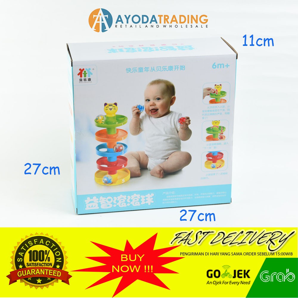 Mainan Bayi Interaktif Rolling Ball Hadiah Kado