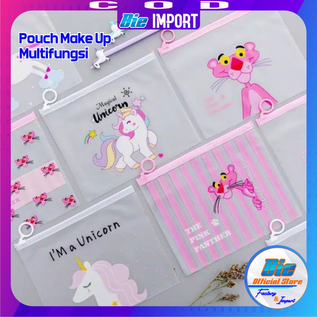 Pouch Make Up / Pouch Travel / Tas Kosmetik / Tempat pensil