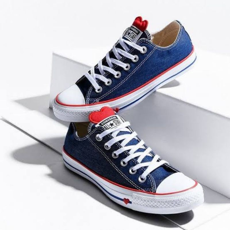 Sepatu Converse Chuck Taylor All Star Denim Love Indigo