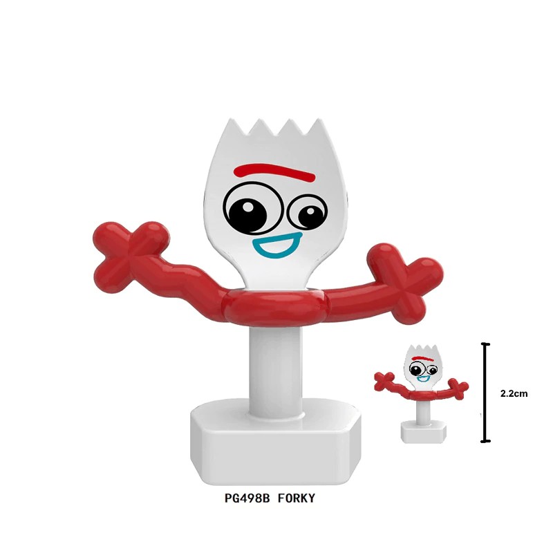 Mainan Lego PG498B Toy Story 4 Forky figures Cartoon Woody Buzz Lightyear Jessie Collection