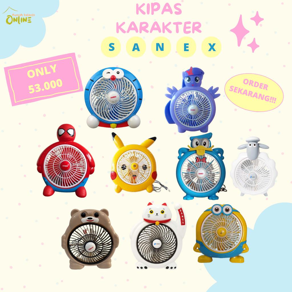 KIPAS KOTAK SANEX KARAKTER KIPAS SANEX KIPAS KARAKTER MURAH
