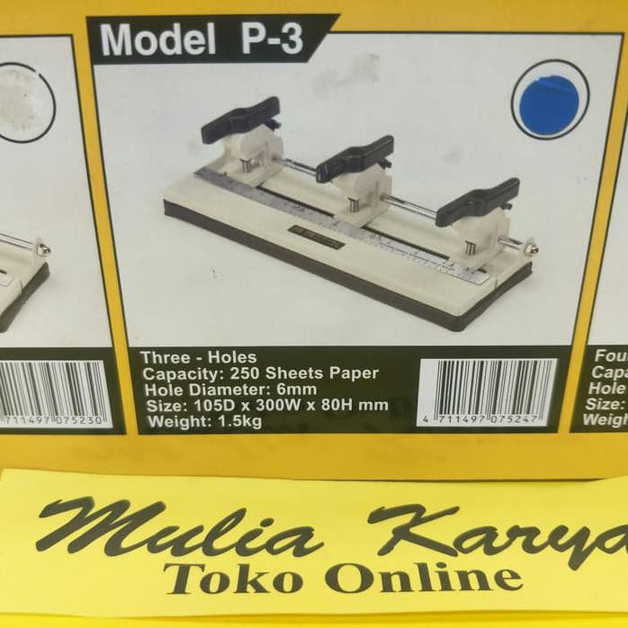 

DRILL PUNCH TATA P3 3 LUBANG 3 HOLE PELUBANG PEMBOLONG KERTAS