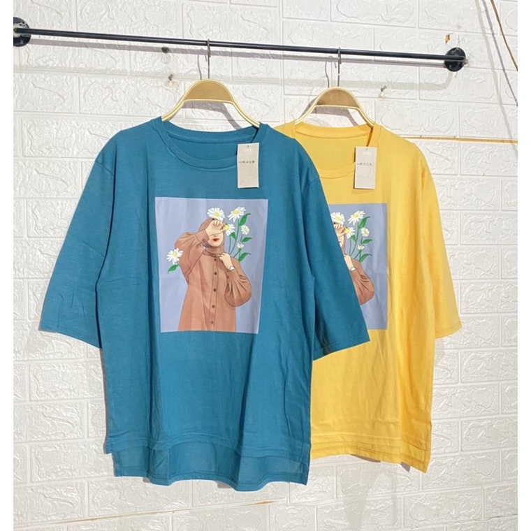 kaos oversize kaos 7/8 kaos siku kaos tumblr kaos viral kaos karakter bagian belakang panjang