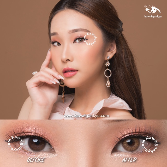 KawaiGankyu Softlens - Voxie lily brown (1botol)