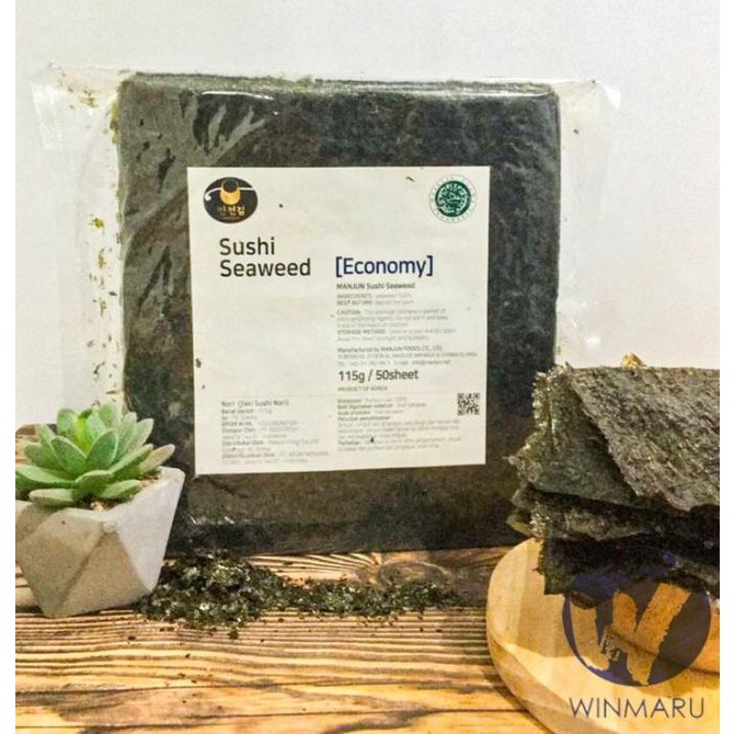 

vaargavaldian5678 Manjun Sushi Nori Economy Grade Seaweed Rumput Laut 50 sheets/lembar TERLARIS TERPERCAYA ORIGINAL