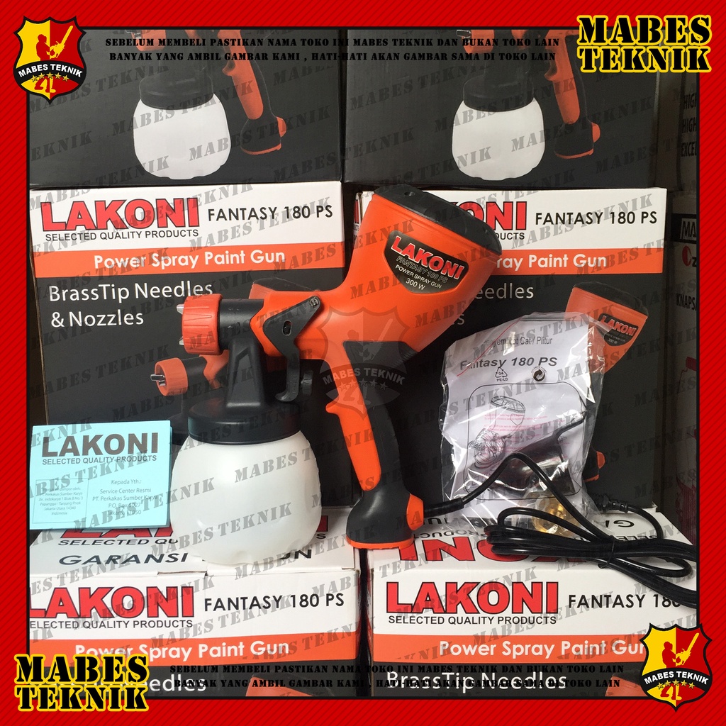 LAKONI FANTASY 180PS / 180 PS - ELECTRIC POWER SPRAY GUN - MESIN CAT ELEKTRIK - SEMPROT CAT