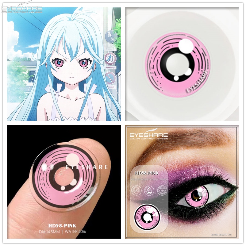 ✅【COD】Softlens-Mata Kucing Emas 2pcs Seni Gothic Gila Lensa Kontak Cosplay anime Lensa Acara Pesta Halloween Kontak -Karakter TerbaikTahun Ini-Yearly use