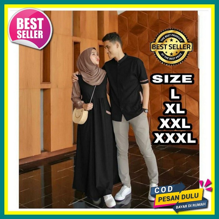 Baju Tunik Couple Pasangan Atasan Couple Suami Istri Cople Suami Istri Terbaru Motif Polos Fit L Baj