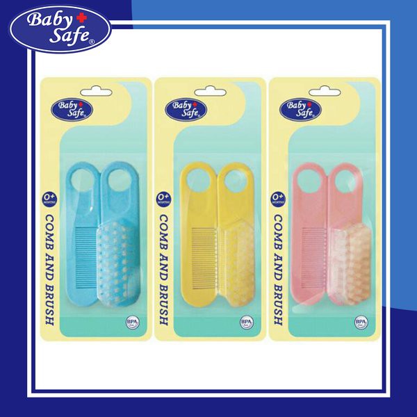 Baby Safe Sisir Bayi Comb &amp; Brush Set BD195