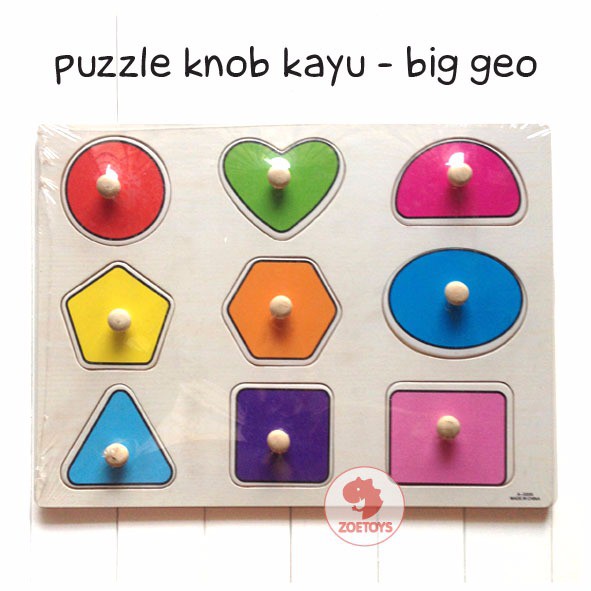 Zoetoys Puzzle Knob Kayu | Wooden Knob | puzzle knob | puzzle pin besar |Mainan Anak |Mainan Edukasi