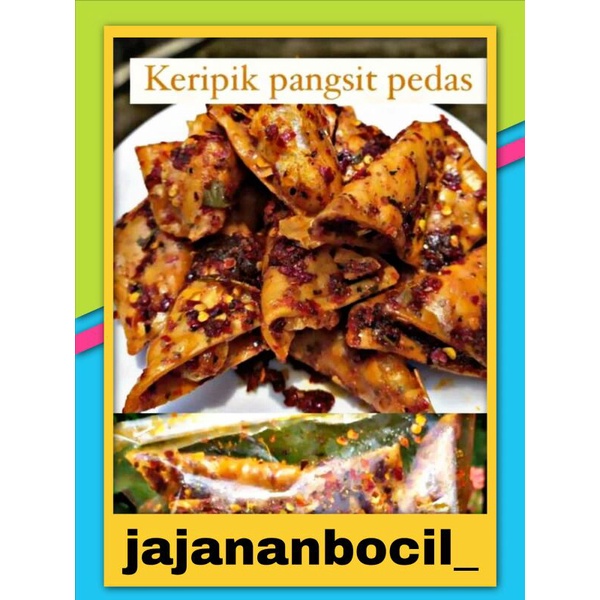 

(MURAH) KRIPIK PANGSIT PEDAS DAUN JERUK 500GRAM