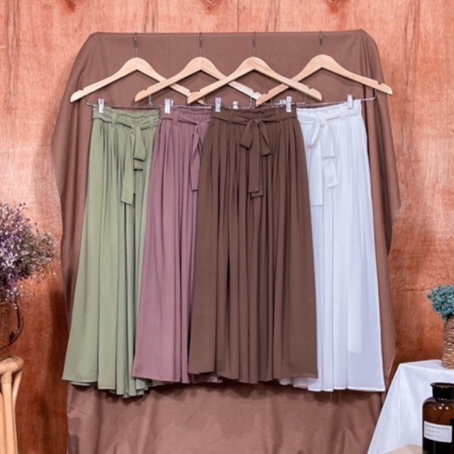 Wilo Skirt - CRT /rok panjang polos/ rok ceruti panjang