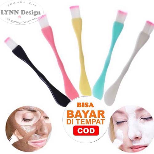 Kuas Masker Spatula 2in1 Spatula 2 Fungsi