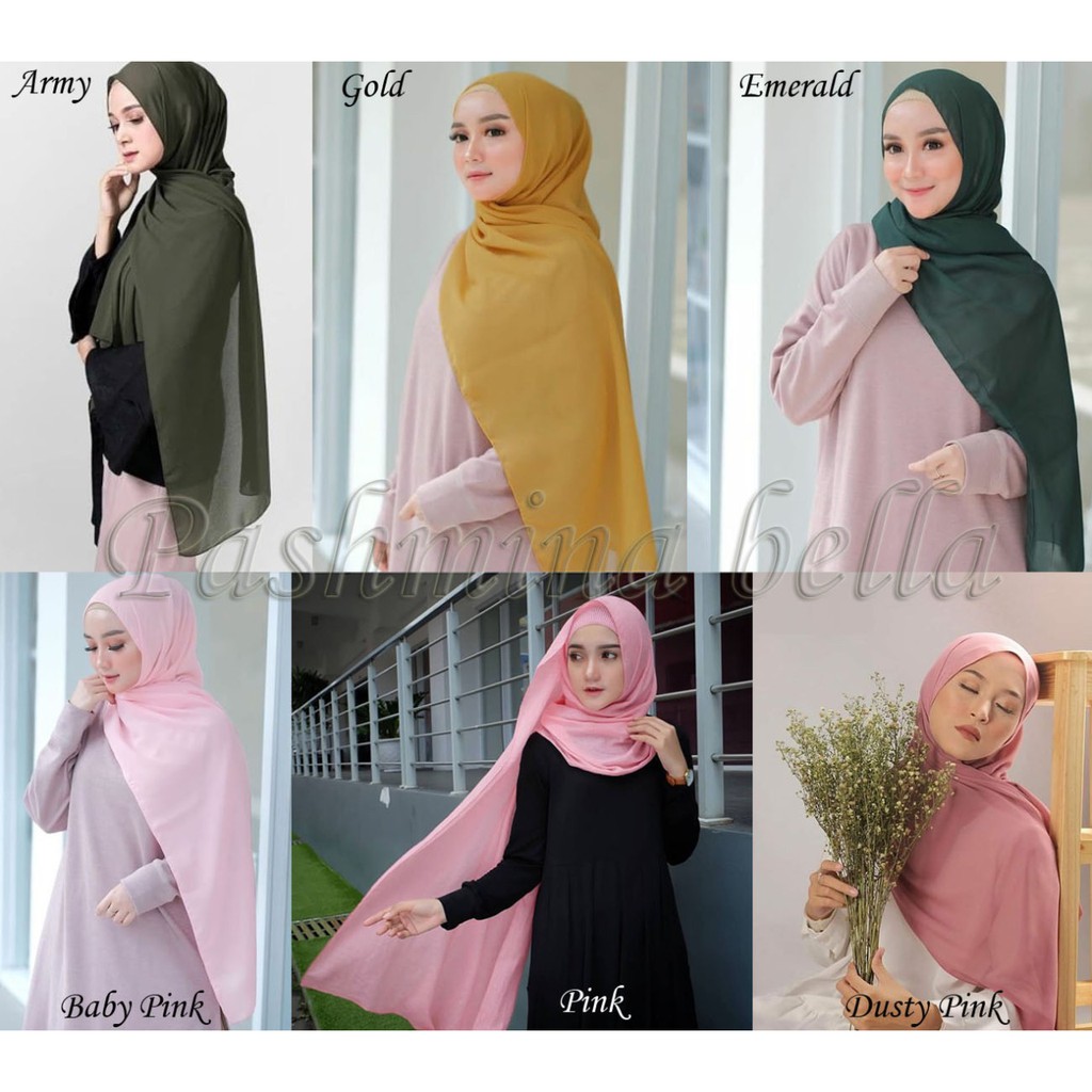 Jilbab Pashmina Bella polycotton