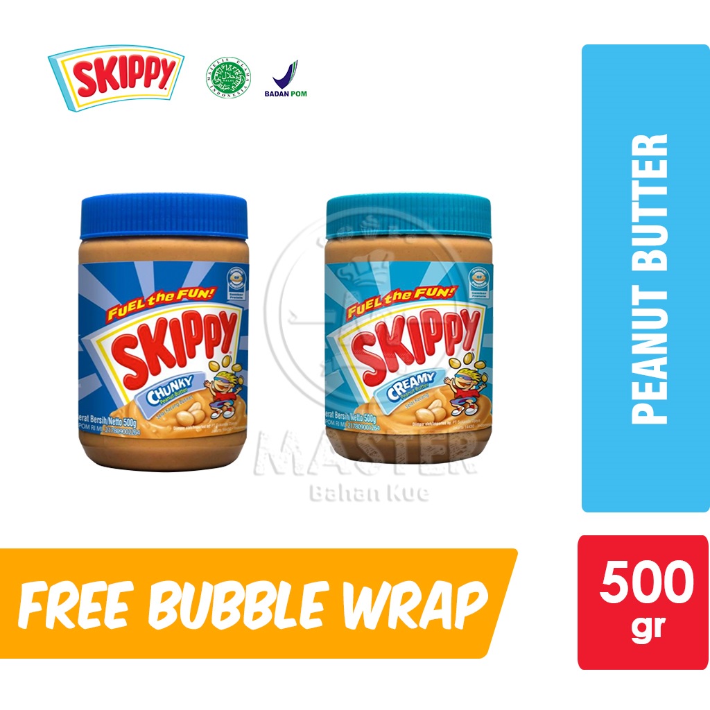 

Skippy Chunky / Creamy Peanut Butter Selai Kacang [Botol Kaca 500 gr]