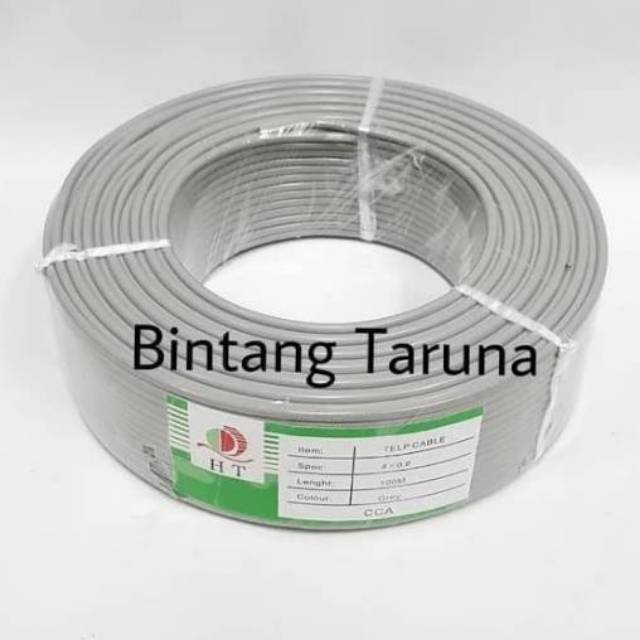 Kabel buat Intercom Serat tunggal isi 4 kawat Kabel HT Series 15 Meter