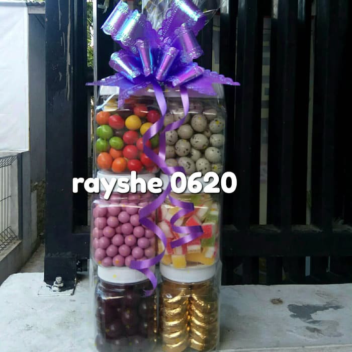 

paket parcel coklat lebaran isi 6 toples