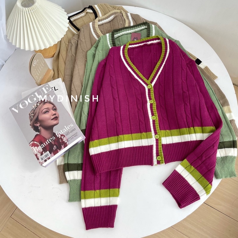 Ciriva Cable Cardy - Cardigan Wanita Terbaru