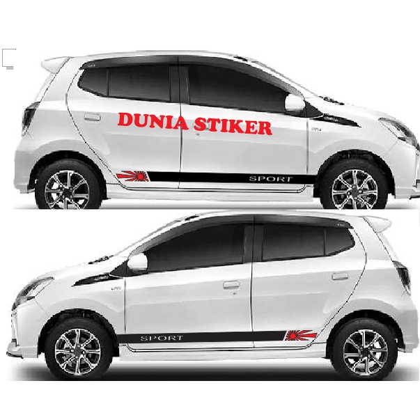 Stiker Mobil Ayla Agya Stiker List Bendera Stiker Mobil Ayla Agya Terbaru