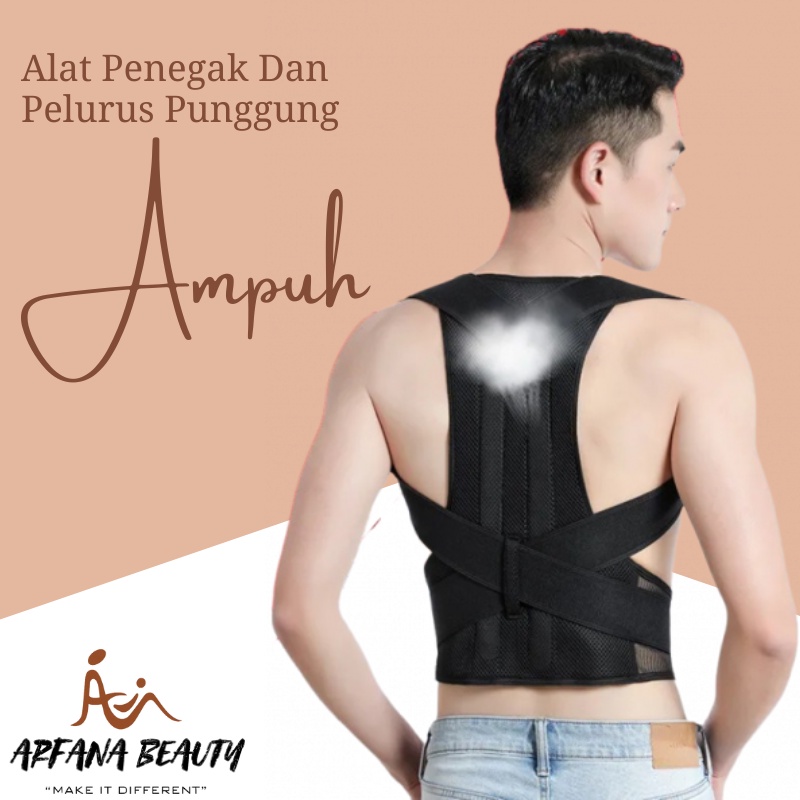 Alat Penegak Punggung Pelurus Badan Pria Wanita Posture Corrector Terapi Syaraf Kejepit Hnp Lumbal Hnp CORRECTOR 2021