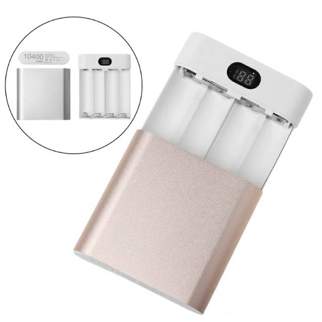 Power bank 18650 Baterai Pemegang Plastik Baterai Pemegang Kotak Penyimpanan Charger Baterai DIY